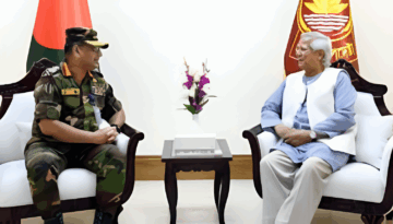 প্রধান উপদেষ্টার সঙ্গে সেনাপ্রধানের বৈঠক, যা কথা হলো