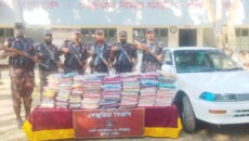 চোরাচালান বিরোধী অভিযানে ফেনীতে প্রাইভেট কারসহ ভারতীয় মালামাল জব্দ