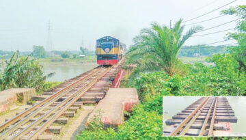ঝুঁকিতে অর্ধেক রেললাইন