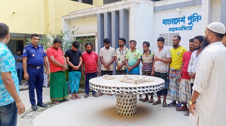 ময়মনসিংহে তিতাস গ্যাসের সঞ্চালন লাইন থেকে গ্যাস চুরির ঘটনায় ১৫ জন আটক