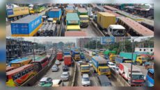 ঢাকা-চট্টগ্রাম ও ঢাকা-সিলেট মহাসড়কে ৩০ কিলোমিটার যানজট