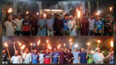 আকস্মিক মশাল মিছিল: “ভারত যদি বন্ধু হও, ন্যায্য পানির হিস্যা দাও” স্লোগানে উত্তাল ইবি