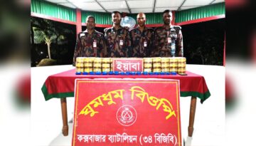 ঘুমধুম সীমান্তে বিজিবির অভিযানে ৪ লাখ ইয়াবা জব্দ