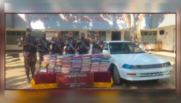ফেনী সীমান্তে বিজিবির পৃথক অভিযানে ৩০ লাখ টাকার ভারতীয় পণ্য ও গাঁজা জব্দ