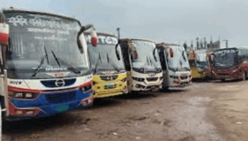 ঢাকা-ময়মনসিংহ রুটে বাস চলাচল বন্ধ, দুর্ভোগে যাত্রীরা