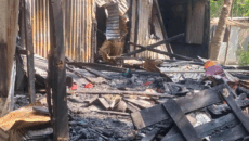 মুকসুদপুরে আগুনে বসত ঘর পুড়ে ছাই, কয়েক লাখ টাকার ক্ষতি