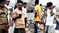 উল্লাপাড়ায় ট্রাকের ধাক্কায় ভ্যানচালকের মৃত্যু