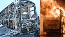 অন্ধ্রপ্রদেশে যাত্রীবাহী বাসে ভয়াবহ অগ্নিকাণ্ডে নিহত ২০