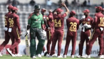 বাংলাদেশের ব্যাটিং বিপর্যয়, ওয়েস্ট ইন্ডিজের বিপক্ষে হার