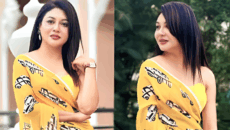 হলুদ শাড়িতে মায়া ছড়ালেন জয়া আহসান