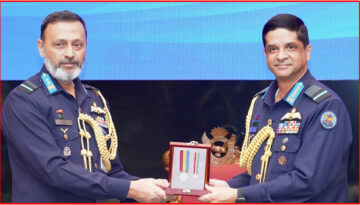 বাংলাদেশ বিমান বাহিনীর শান্তিকালীন পদক প্রদান অনুষ্ঠিত
