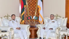 বাংলাদেশ সফরে পাকিস্তান নৌবাহিনী প্রধান