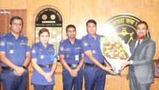 জামালপুরে নবনিযুক্ত জেলা ও দায়রা জজের সঙ্গে পুলিশ সুপারের সৌজন্য সাক্ষাৎ