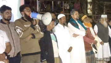 বাউফলে প্রজেক্টরে বিএনপির ইতিহাস–ঐতিহ্য প্রদর্শন