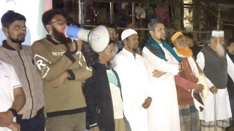 বাউফলে প্রজেক্টরে বিএনপির ইতিহাস–ঐতিহ্য প্রদর্শন