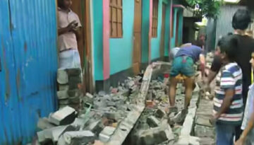 নারায়ণগঞ্জে ভূমিকম্পে দেয়াল ধসে মায়ের মৃত্যু, মেয়ে আহত