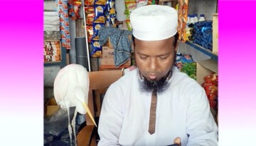 মানুষ ও বকের হৃদয়ছোঁয়া সম্পর্ক: বাউফলের ‘সাদা বক হেমায়েত ভাই