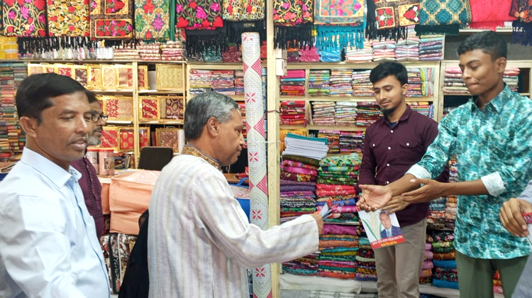 কালাইয়া বন্দরে ৩১ দফা প্রচারণায় ব্যস্ত বিএনপির কেন্দ্রীয় নেতা মুনির হোসেন