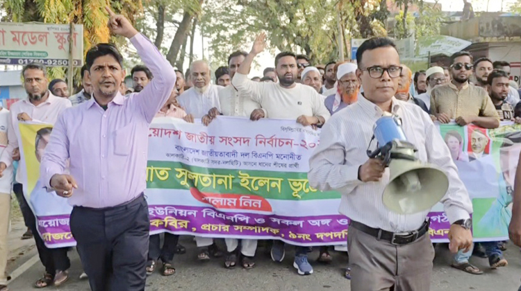 নলছিটির ১০টি ইউনিয়নে একই সময়ে বিএনপির গণমিছিল