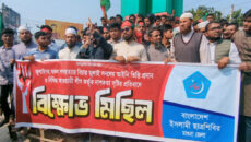 জুলাই গণহত্যাসহ সব হত্যার বিচার ও নাশকতার প্রতিবাদে মাগুরায় শিবিরের বিক্ষোভ