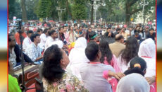 মহারাজ আবুল সরকারের মুক্তি ও মাজারে হামলার বিচার দাবিতে প্রতিবাদ সমাবেশ