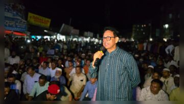 কচুয়ায় বড় পর্দায় প্রদর্শিত হলো তারেক রহমানের ঐতিহাসিক সাক্ষাতকার