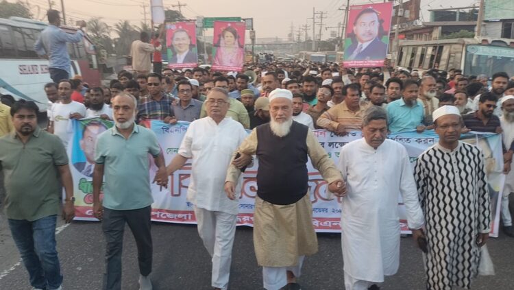 সোনারগাঁয়ে বিএনপির জনসভা ও র‌্যালি: ৩১ দফা বাস্তবায়নে নেতাদের ঐক্যবদ্ধ ঘোষণা