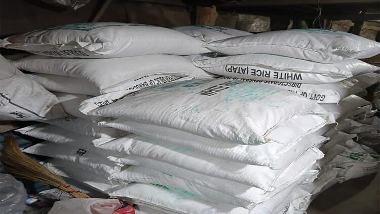 লংগদুতে সরকারি চাল জব্দ