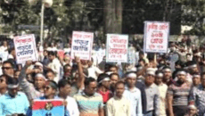 দশম গ্রেডের দাবিতে সহকারী শিক্ষকদের অনির্দিষ্ট কর্মবিরতি শুরু