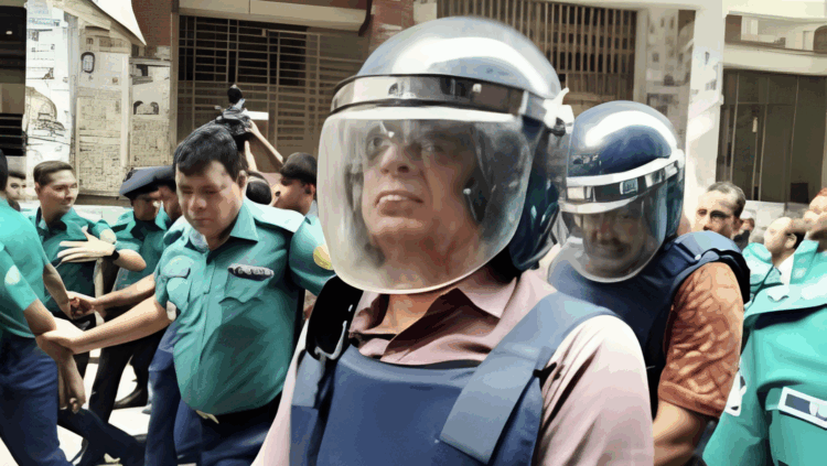 ট্রাইব্যুনালে হাজির সাবেক পুলিশ প্রধান আল-মামুন