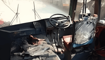 যশোরে বাসে আগুন, দ্রুত তৎপরতায় বড় দুর্ঘটনা এড়ানো গেল