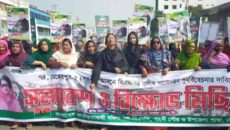 মেহেরপুর-২ আসনের মনোনয়ন বাতিলের দাবিতে গাংনী মহিলা দলের বিক্ষোভ