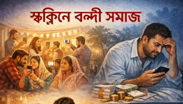 স্ক্রিনে বন্দী সমাজ: স্মার্টফোন আসক্তিতে ভাঙছে সম্পর্ক, বাড়ছে আর্থিক ও সামাজিক ক্ষতি