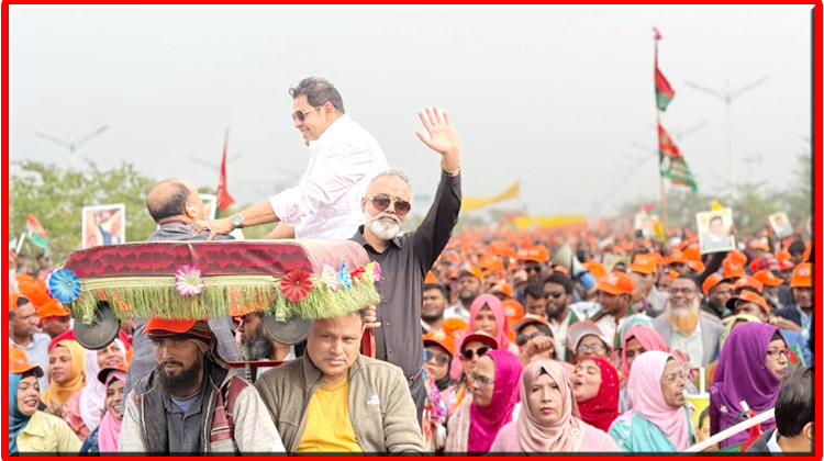 তারেক রহমানকে স্বাগত জানাতে লক্ষাধিক নেতাকর্মী নিয়ে দিপু ভূঁইয়ার নেতৃত্বে জনসমুদ্র