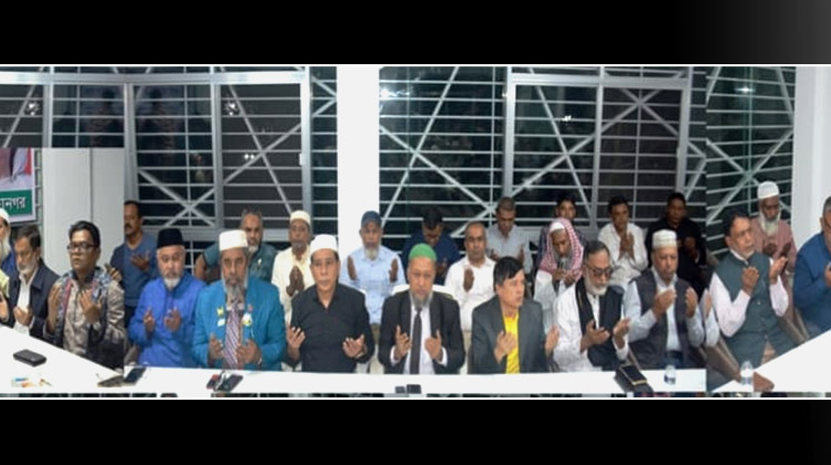 বেগম খালেদা জিয়ার দ্রুত সুস্থতা কামনায় মাসুদুজ্জামান মাসুদের উদ্যোগে মিলাদ ও দোয়া