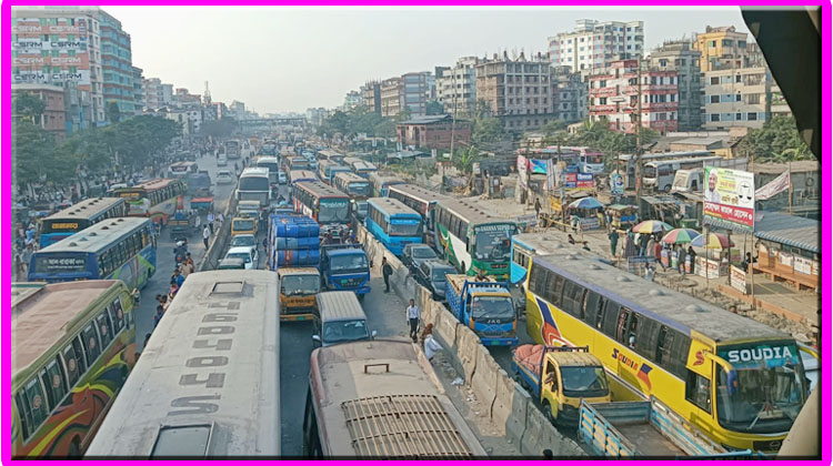 ঢাকা-চট্টগ্রাম মহাসড়ক অবরোধ: গ্যাস সংকটে যাত্রাবাড়ীর জনজীবন বিপর্যস্ত