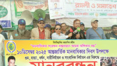 আন্তর্জাতিক মানবাধিকার দিবসে জাতীয় প্রেস ক্লাবে মানববন্ধন