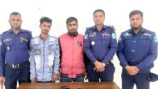 বন্দর থানা পুলিশের অভিযানে বিদেশি পিস্তল, ম্যাগাজিন ও গুলিসহ দুই আসামি গ্রেফতার