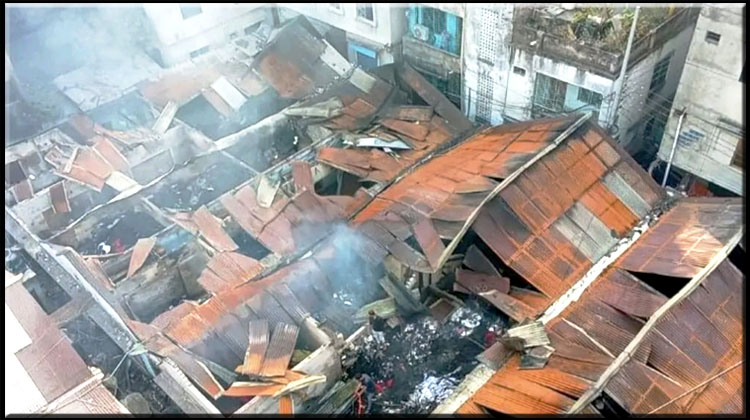 নারায়ণগঞ্জের পালপাড়ায় অগ্নিকাণ্ডে ৩৫ দোকান পুড়ে ক্ষয়ক্ষতি - বাংলাদেশের  আলো