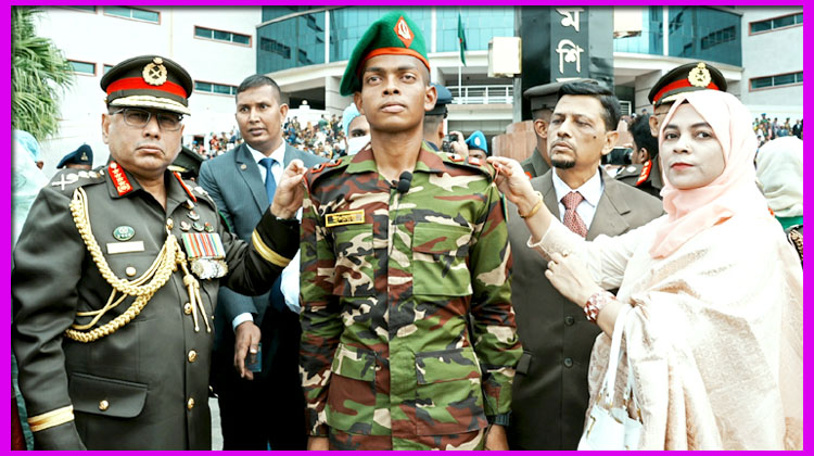 বাংলাদেশ মিলিটারি একাডেমিতে রাষ্ট্রপতি কুচকাওয়াজ অনুষ্ঠিত