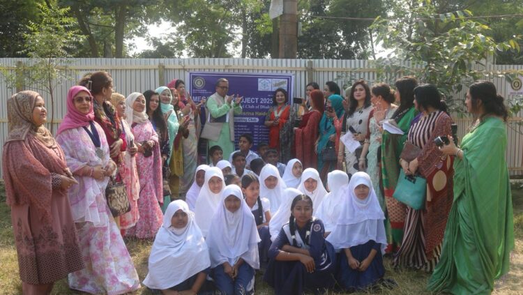 ইনার হুইল ক্লাব অফ ঢাকা সানরাইজ ডিস্ট্রিক্ট ৩২৮ এর উদ্যোগে স্কুলের নিরাপত্তা বাউন্ডারি