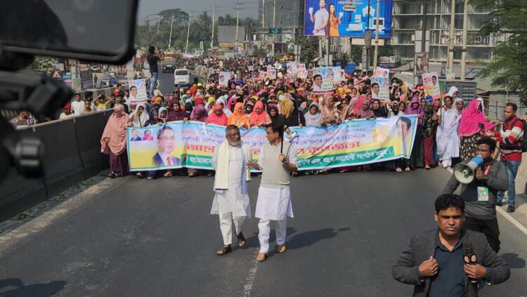 গাজীপুর-১: কালিয়াকৈরে বিএনপি প্রার্থীর নির্বাচনী প্রচারণা শুরু