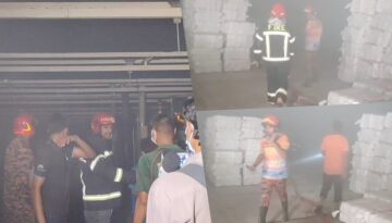 বরিশাল বিসিকে সুতা কারখানায় ভয়াবহ আগুন অল্পের জন্য প্রাণে বাঁচলেন দেড় শতাধিক শ্রমিক