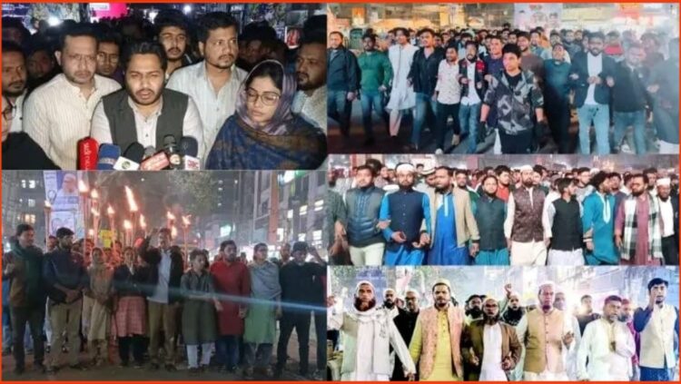 ইনকিলাব মঞ্চের মুখপাত্র হাদিকে গুলি: সন্ত্রাসীদের গ্রেপ্তারের দাবিতে উত্তাল নারায়ণগঞ্জ