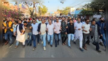 হাদির ওপর সন্ত্রাসী হামলার প্রতিবাদে নারায়ণগঞ্জে যুবদলের বিশাল মিছিল