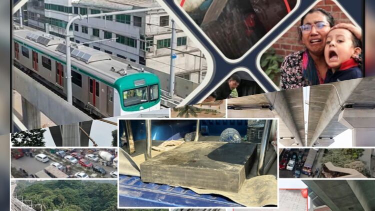 উদ্বোধনের মাত্র দেড় বছর: দুর্ঘটনার ঝুঁকির শঙ্কায় মেট্রোরেল