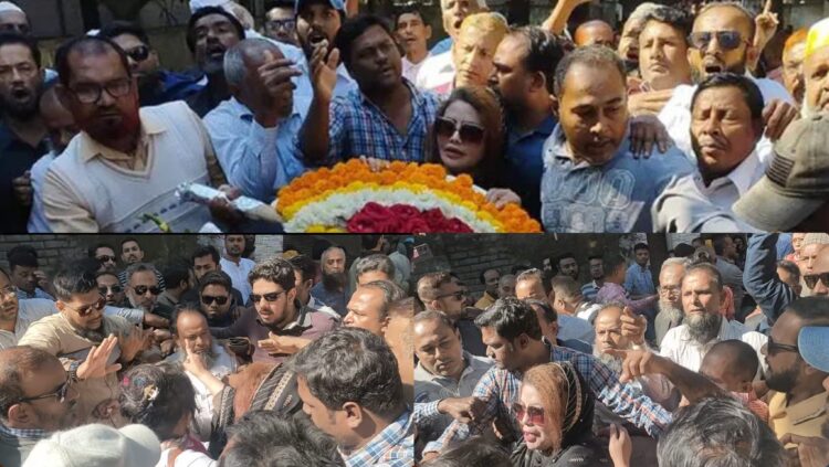 শ্রদ্ধার দিনে অশোভন দৃশ্য: বরিশালে বিএনপির দুই গ্রুপের হাতাহাতি