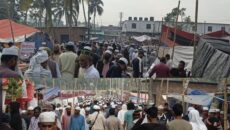 আখেরি মোনাজাতের মধ্য দিয়ে শেষ হলো বরিশাল বিভাগীয় ইজতেমা