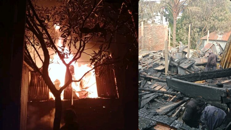 কালিহাতীতে আগুনে কাঠের ফার্নিচার দোকান পুড়ে ছাই