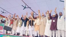 লাখো জনতার ঢলে বরিশালে ৮ দলের বিভাগীয় সমাবেশ অনুষ্ঠিত